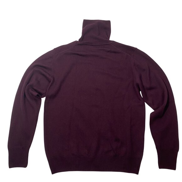 Bloomingdales Womens Merino Wool Turtleneck Sweater XS/S Made In Italy fitted - Picture 2 of 7